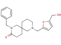 2-benzyl-8-{[5-(hydroxymethyl)-2-furyl]methyl}-2,8-diazaspiro[5.5]undecan-3-one