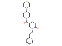 1-[2-(2-pyridinyl)ethyl]-5-{[4-(4-thiomorpholinyl)-1-piperidinyl]carbonyl}-2-piperidinone