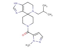 5-isobutyl-1'-[(1-methyl-1H-pyrazol-5-yl)carbonyl]-1,5,6,7-tetrahydrospiro[imidazo[4,5-c]pyridine-4,4'-piperidine]