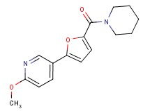 2-methoxy-5-[5-(piperidin-1-ylcarbonyl)-2-furyl]pyridine
