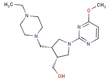 [(3R*,4R*)-4-[(4-ethylpiperazin-1-yl)methyl]-1-(4-methoxypyrimidin-2-yl)pyrrolidin-3-yl]methanol