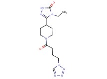 4-ethyl-5-{1-[4-(1H-tetrazol-1-yl)butanoyl]piperidin-4-yl}-2,4-dihydro-3H-1,2,4-triazol-3-one