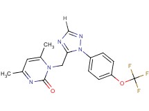 4,6-dimethyl-1-({1-[4-(trifluoromethoxy)phenyl]-1H-1,2,4-triazol-5-yl}methyl)pyrimidin-2(1H)-one