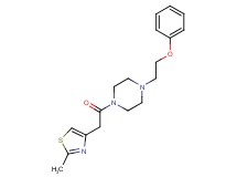 1-[(2-methyl-1,3-thiazol-4-yl)acetyl]-4-(2-phenoxyethyl)piperazine