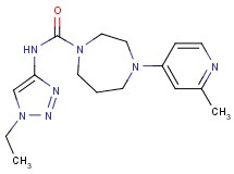 N-(1-ethyl-1H-1,2,3-triazol-4-yl)-4-(2-methylpyridin-4-yl)-1,4-diazepane-1-carboxamide