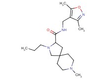 N-[(3,5-dimethyl-4-isoxazolyl)methyl]-8-methyl-2-propyl-2,8-diazaspiro[4.5]decane-3-carboxamide