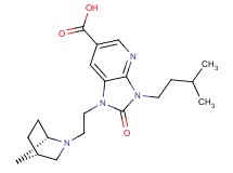 1-{2-[(1S*,4S*)-2-azabicyclo[2.2.1]hept-2-yl]ethyl}-3-(3-methylbutyl)-2-oxo-2,3-dihydro-1H-imidazo[4,5-b]pyridine-6-carboxylic acid
