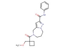 5-{[1-(methoxymethyl)cyclobutyl]carbonyl}-N-phenyl-5,6,7,8-tetrahydro-4H-pyrazolo[1,5-a][1,4]diazepine-2-carboxamide