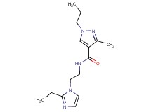 N-[2-(2-ethyl-1H-imidazol-1-yl)ethyl]-3-methyl-1-propyl-1H-pyrazole-4-carboxamide