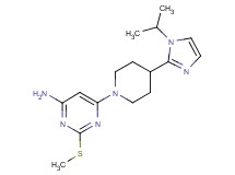 6-[4-(1-isopropyl-1H-imidazol-2-yl)-1-piperidinyl]-2-(methylthio)-4-pyrimidinamine