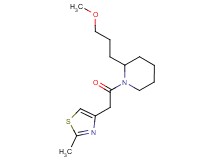 2-(3-methoxypropyl)-1-[(2-methyl-1,3-thiazol-4-yl)acetyl]piperidine