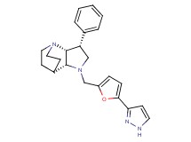 (3R*,3aR*,7aR*)-3-phenyl-1-{[5-(1H-pyrazol-3-yl)-2-furyl]methyl}octahydro-4,7-ethanopyrrolo[3,2-b]pyridine
