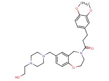 2-[4-({4-[3-(3,4-dimethoxyphenyl)propanoyl]-2,3,4,5-tetrahydro-1,4-benzoxazepin-7-yl}methyl)-1-piperazinyl]ethanol
