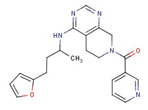 N-[3-(2-furyl)-1-methylpropyl]-7-(pyridin-3-ylcarbonyl)-5,6,7,8-tetrahydropyrido[3,4-d]pyrimidin-4-amine