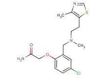 2-[4-chloro-2-({methyl[2-(4-methyl-1,3-thiazol-5-yl)ethyl]amino}methyl)phenoxy]acetamide