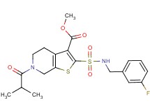methyl 2-{[(3-fluorobenzyl)amino]sulfonyl}-6-isobutyryl-4,5,6,7-tetrahydrothieno[2,3-c]pyridine-3-carboxylate