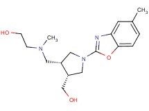 2-[{[(3R*,4R*)-4-(hydroxymethyl)-1-(5-methyl-1,3-benzoxazol-2-yl)pyrrolidin-3-yl]methyl}(methyl)amino]ethanol