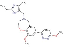4-[(2-ethyl-4-methyl-1H-imidazol-5-yl)methyl]-9-methoxy-7-(6-methoxypyridazin-3-yl)-2,3,4,5-tetrahydro-1,4-benzoxazepine