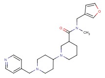 N-(3-furylmethyl)-N-methyl-1'-(pyridin-4-ylmethyl)-1,4'-bipiperidine-3-carboxamide