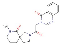 3-[2-(7-methyl-6-oxo-2,7-diazaspiro[4.5]dec-2-yl)-2-oxoethyl]quinazolin-4(3H)-one