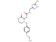 2-[1-(4-ethoxybenzyl)-3-oxo-2-piperazinyl]-N-[(5-methyl-1H-1,2,4-triazol-3-yl)methyl]acetamide
