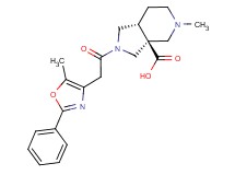 (3aS*,7aR*)-5-methyl-2-[(5-methyl-2-phenyl-1,3-oxazol-4-yl)acetyl]octahydro-3aH-pyrrolo[3,4-c]pyridine-3a-carboxylic acid