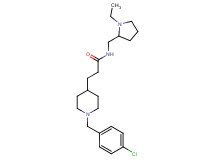 3-[1-(4-chlorobenzyl)-4-piperidinyl]-N-[(1-ethyl-2-pyrrolidinyl)methyl]propanamide