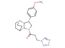 (3R*,3aR*,7aR*)-3-(4-methoxyphenyl)-1-[3-(1H-tetrazol-1-yl)propanoyl]octahydro-4,7-ethanopyrrolo[3,2-b]pyridine
