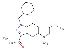 1-(cyclohexylmethyl)-5-[(2-methoxyethyl)(methyl)amino]-N-methyl-4,5,6,7-tetrahydro-1H-indazole-3-carboxamide