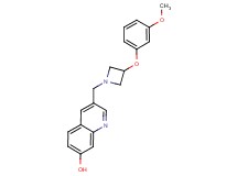 3-{[3-(3-methoxyphenoxy)-1-azetidinyl]methyl}-7-quinolinol