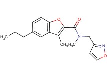 N-(3-isoxazolylmethyl)-N,3-dimethyl-5-propyl-1-benzofuran-2-carboxamide