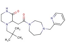 4-(2,2-dimethylpropyl)-3-{2-oxo-2-[4-(2-pyridinylmethyl)-1,4-diazepan-1-yl]ethyl}-2-piperazinone