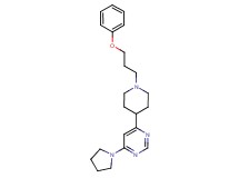 4-[1-(3-phenoxypropyl)-4-piperidinyl]-6-(1-pyrrolidinyl)pyrimidine