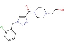 2-(4-{[1-(2-chlorobenzyl)-1H-1,2,3-triazol-4-yl]carbonyl}-1-piperazinyl)ethanol