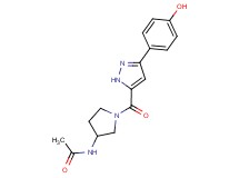 N-(1-{[3-(4-hydroxyphenyl)-1H-pyrazol-5-yl]carbonyl}-3-pyrrolidinyl)acetamide