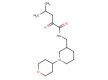 4-methyl-2-oxo-N-{[1-(tetrahydro-2H-pyran-4-yl)piperidin-3-yl]methyl}pentanamide