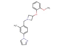 1-(4-{[3-(2-methoxyphenoxy)-1-azetidinyl]methyl}-3-methylphenyl)-1H-pyrazole
