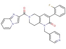 3-(2-fluorophenyl)-6-(imidazo[1,2-a]pyridin-2-ylcarbonyl)-1-(4-pyridinylmethyl)-5,6,7,8-tetrahydro-1,6-naphthyridin-2(1H)-one
