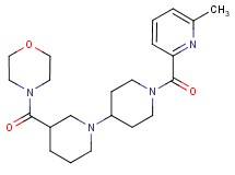 1'-[(6-methylpyridin-2-yl)carbonyl]-3-(morpholin-4-ylcarbonyl)-1,4'-bipiperidine