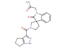 2-[2-oxo-1'-(1,4,5,6-tetrahydrocyclopenta[c]pyrazol-3-ylcarbonyl)spiro[indole-3,3'-pyrrolidin]-1(2H)-yl]acetamide