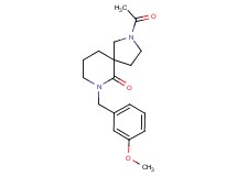 2-acetyl-7-(3-methoxybenzyl)-2,7-diazaspiro[4.5]decan-6-one
