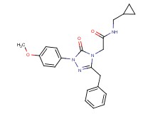 2-[3-benzyl-1-(4-methoxyphenyl)-5-oxo-1,5-dihydro-4H-1,2,4-triazol-4-yl]-N-(cyclopropylmethyl)acetamide