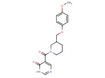 5-({3-[(4-methoxyphenoxy)methyl]-1-piperidinyl}carbonyl)-4(3H)-pyrimidinone