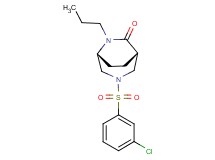 (1S*,5R*)-3-[(3-chlorophenyl)sulfonyl]-6-propyl-3,6-diazabicyclo[3.2.2]nonan-7-one