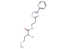 2-hydroxy-4-(methylthio)-N-[2-(3-pyridin-2-yl-1,2,4-oxadiazol-5-yl)ethyl]butanamide