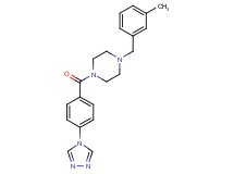 1-(3-methylbenzyl)-4-[4-(4H-1,2,4-triazol-4-yl)benzoyl]piperazine