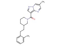 6-methyl-3-({3-[2-(2-methylphenyl)ethyl]-1-piperidinyl}carbonyl)pyrazolo[1,5-a]pyrimidine