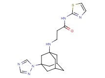 N-1,3-thiazol-2-yl-3-{[3-(1H-1,2,4-triazol-1-yl)-1-adamantyl]amino}propanamide