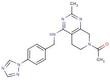 7-acetyl-2-methyl-N-[4-(1H-1,2,4-triazol-1-yl)benzyl]-5,6,7,8-tetrahydropyrido[3,4-d]pyrimidin-4-amine