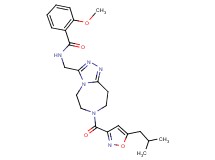 N-({7-[(5-isobutyl-3-isoxazolyl)carbonyl]-6,7,8,9-tetrahydro-5H-[1,2,4]triazolo[4,3-d][1,4]diazepin-3-yl}methyl)-2-methoxybenzamide